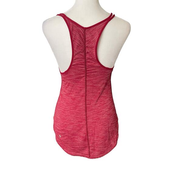 Set of 2 Lululemon Tank Top No Size Small VNeck Racerback Red Neon Green - Picture 5 of 16